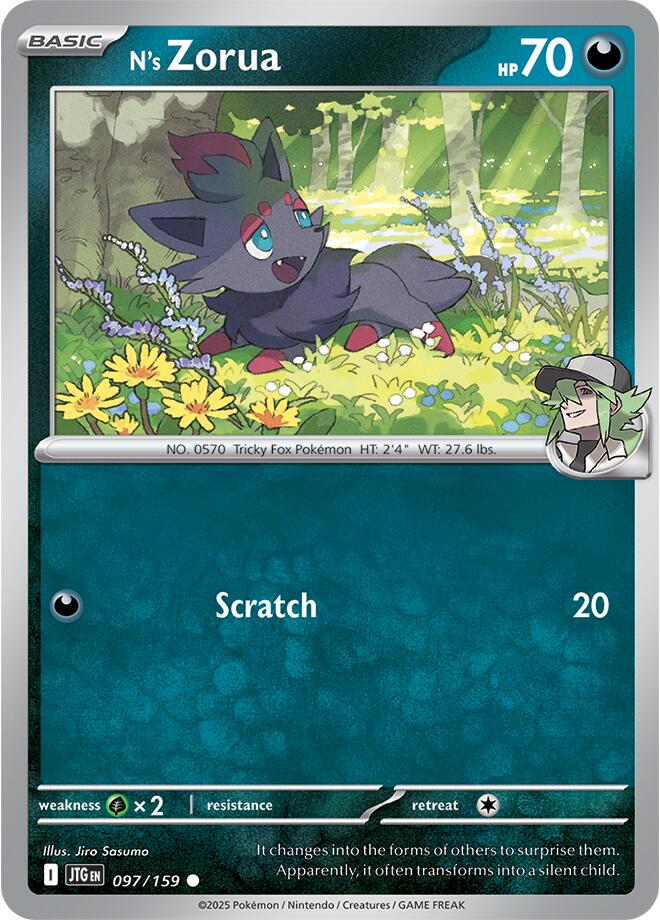 N's Zorua - 097 (Reverse Holofoil) Near Mint_Foil
