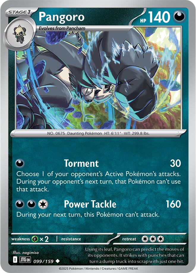 Pangoro - 099 (Reverse Holofoil) Near Mint_Foil