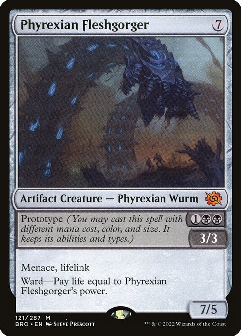 Phyrexian Fleshgorger BRO #121 Foil
