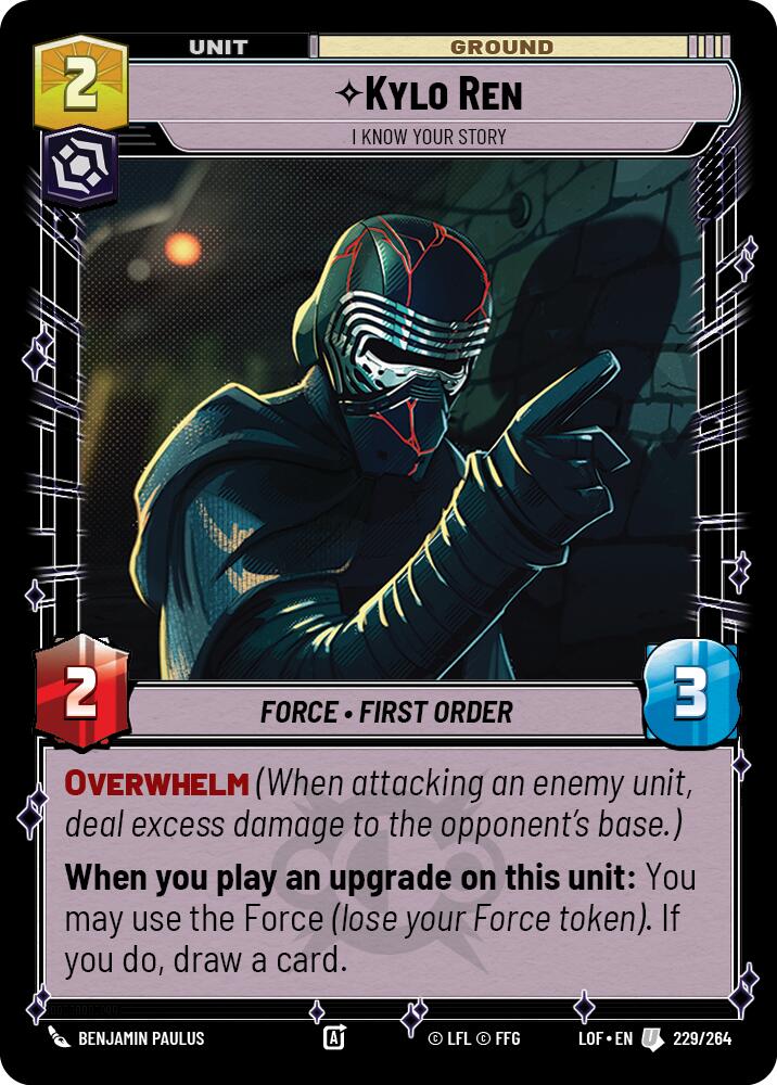 Kylo Ren - I Know Your Story - 229/264 (Normal) Near Mint_Non-Foil