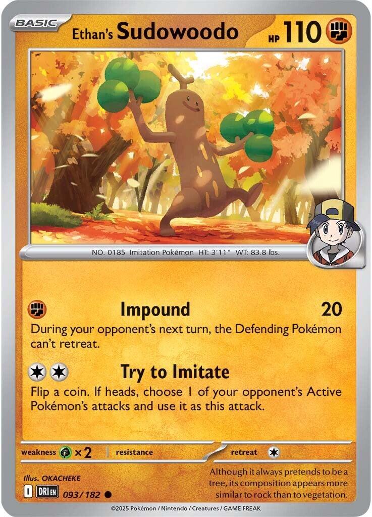 Ethan's Sudowoodo (Reverse Holofoil) Near Mint_Reverse Holofoil