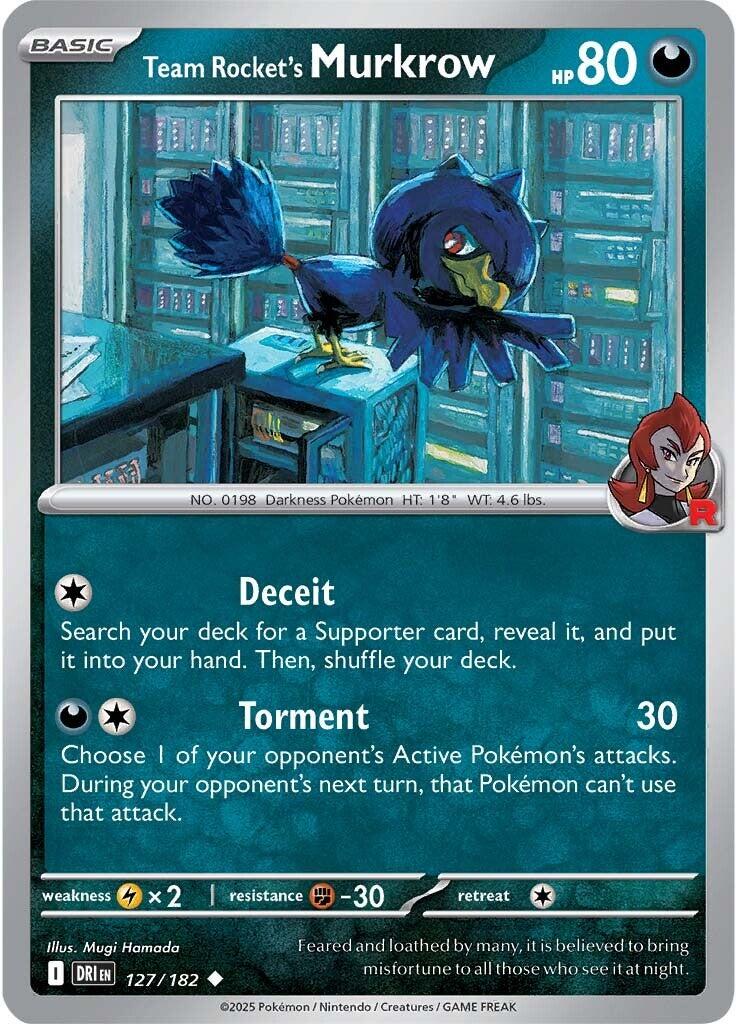 Team Rocket's Murkrow - 127/182 (Normal) Near Mint_Normal