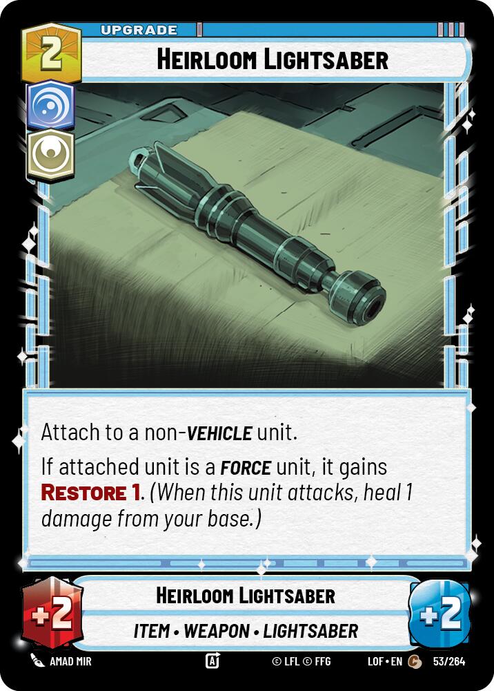Heirloom Lightsaber - 053/264 (Normal) Near Mint_Non-Foil