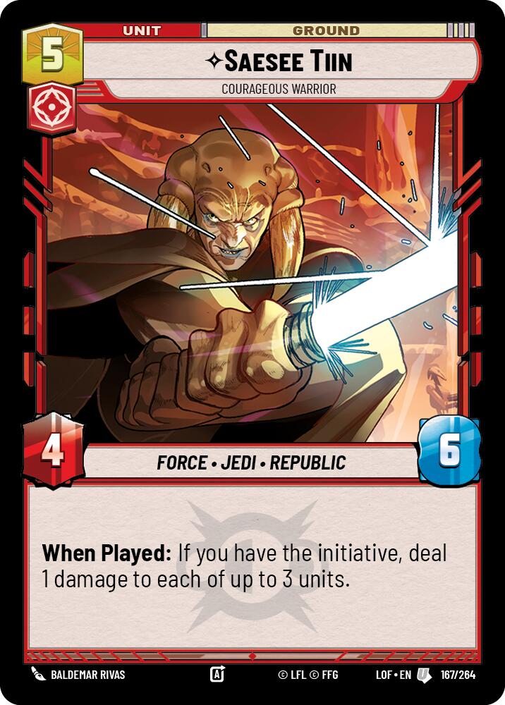 Saesee Tiin - Courageous Warrior - 167/264 (Normal) Near Mint_Non-Foil