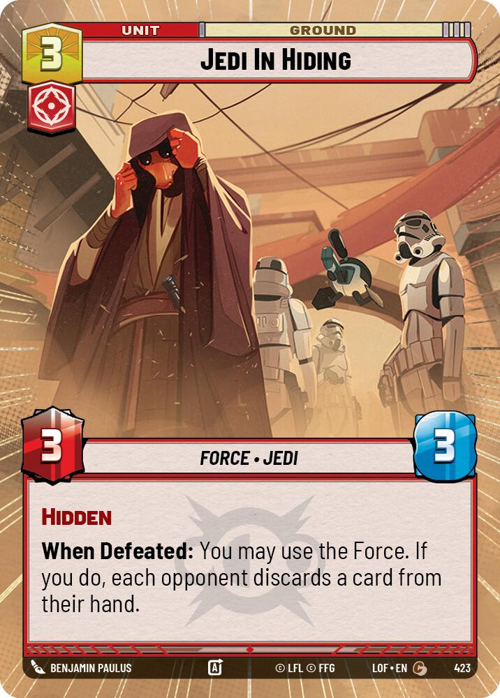 Jedi In Hiding (Hyperspace) - 423 (Normal) Near Mint_Non-Foil