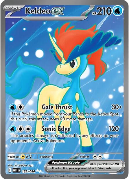 Keldeo ex - 159/086 - 159/086 (Holo)