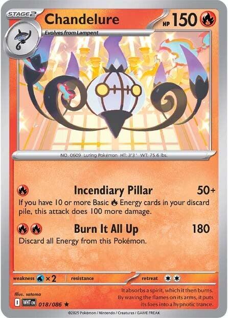 Chandelure - 018 (Holofoil) Near Mint_Holofoil
