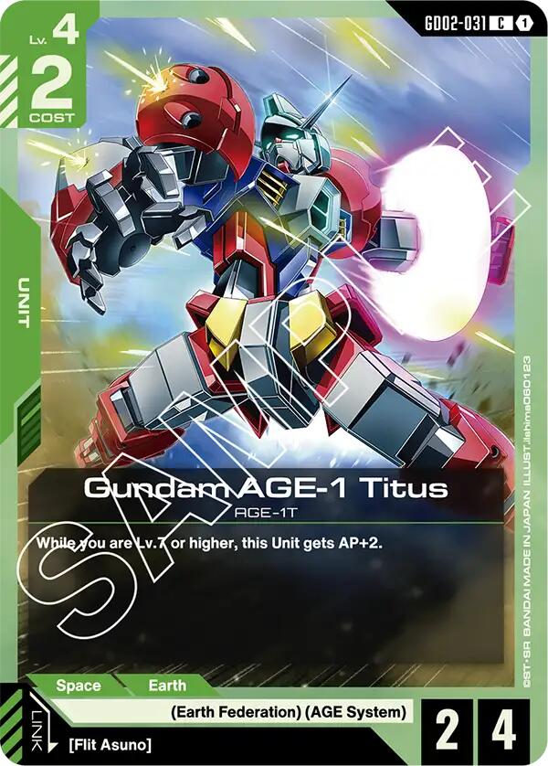 Gundam AGE-1 Titus - GD02-031