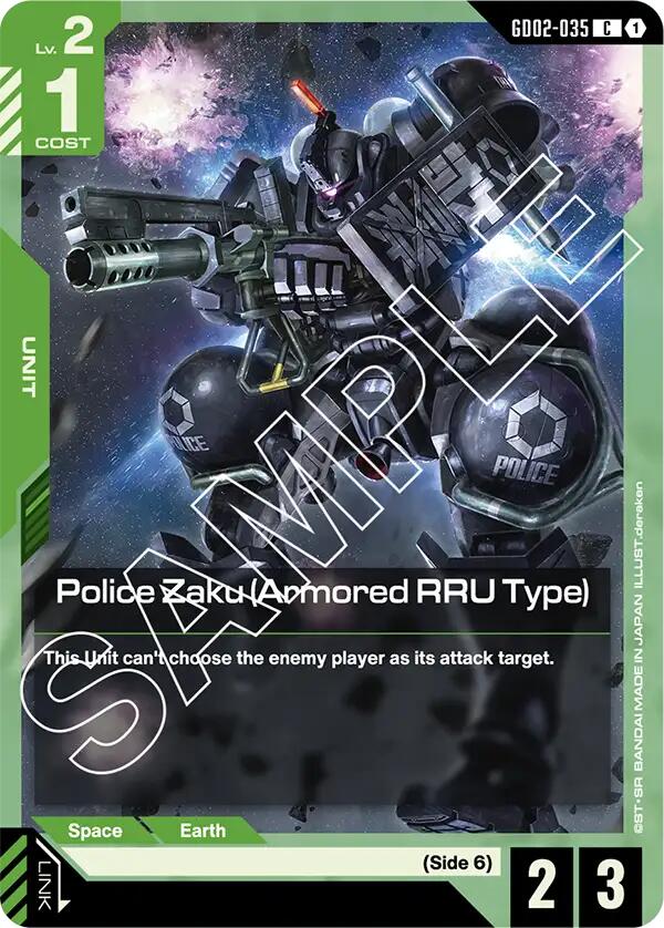 Police Zaku (Armored RRU Type) - GD02-035