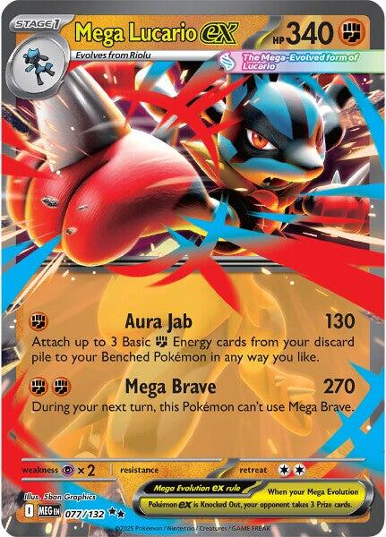 Mega Lucario ex - 077/132 - 077/132 (Holo)