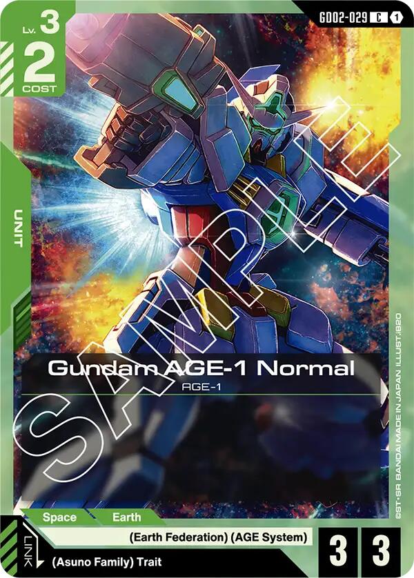 Gundam AGE-1 Normal (GD02-029) - GD02-029