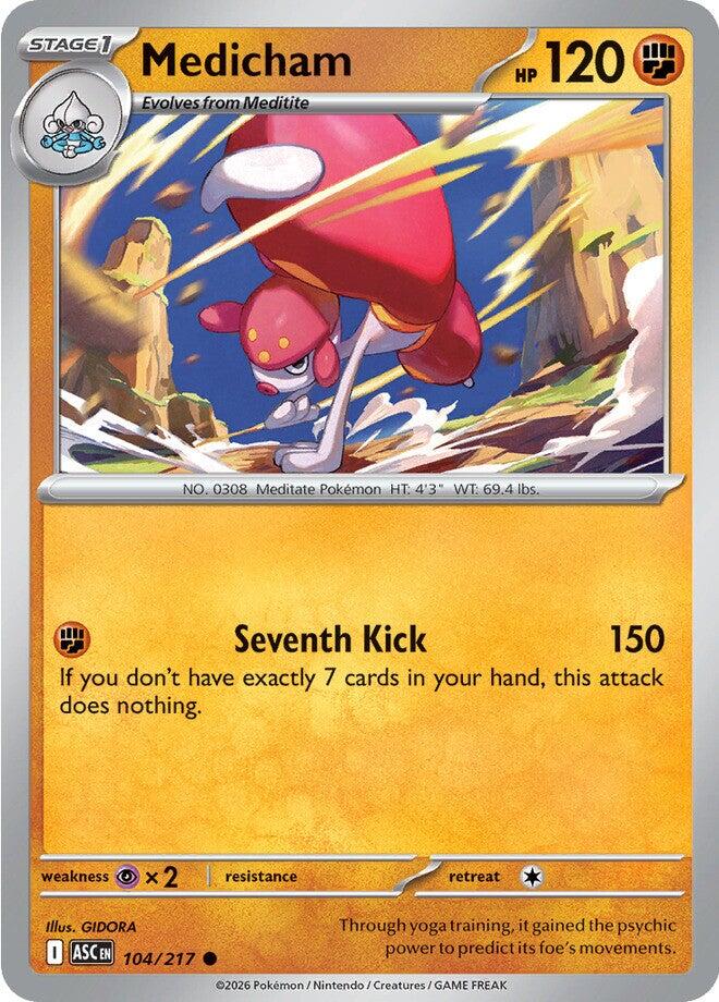 Medicham - 104/217 - 104/217 (Reverse Holo)