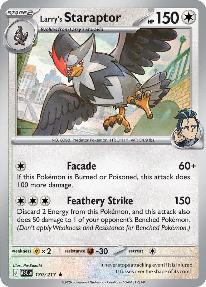 Larry's Staraptor - 170/217 - 170/217 (Holo)