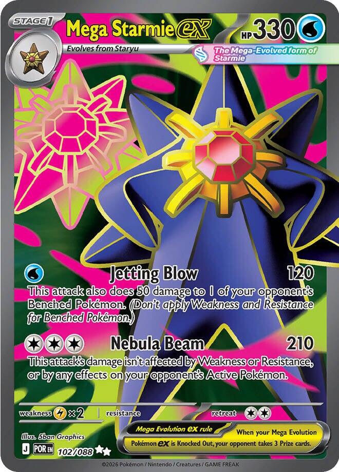 Mega Starmie ex - 102/088 (Holo)