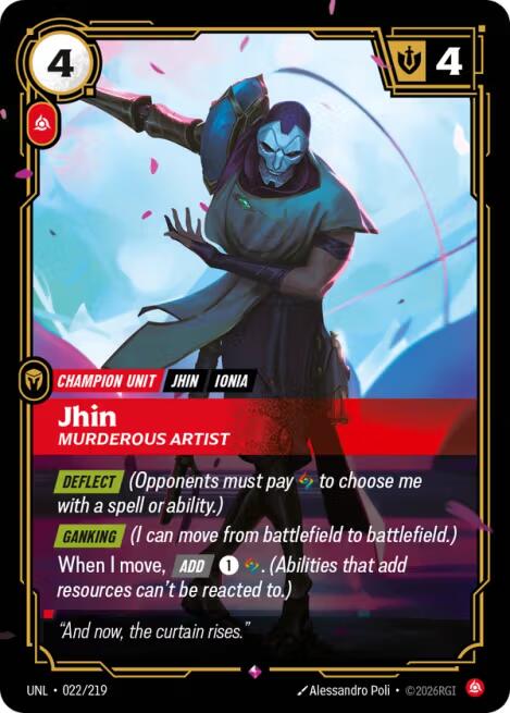 Jhin - Murderous Artist - 022/219 (Foil)