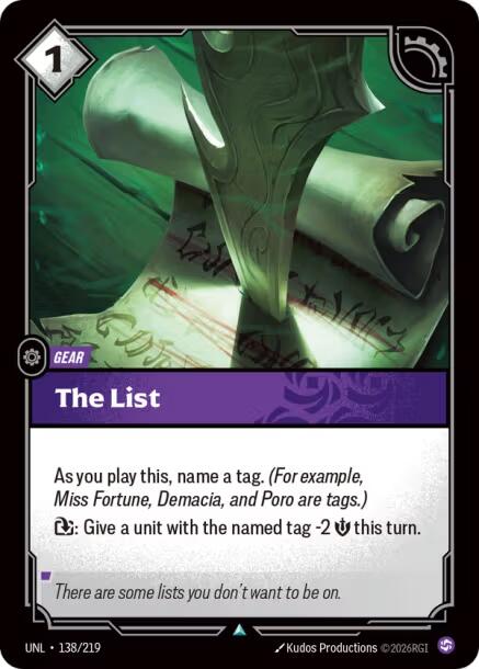 The List - 138/219
