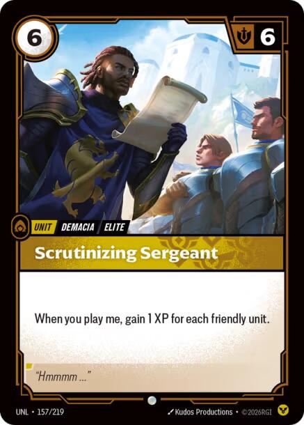Scrutinizing Sergeant - 157/219