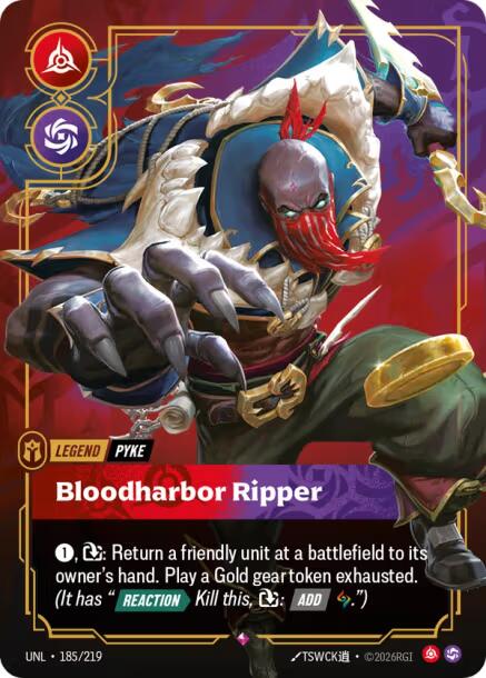 Pyke - Bloodharbor Ripper - 185/219 (Foil)