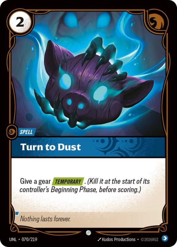 Turn to Dust - 070/219