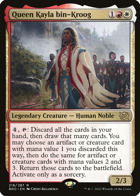 Queen Kayla bin-Kroog BRO #218 Foil