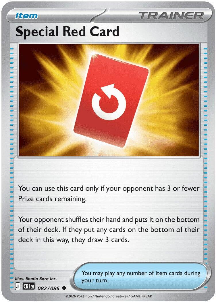Special Red Card - 082/086 (Reverse Holo)