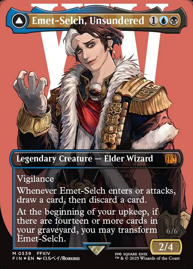 Emet-Selch, Unsundered // Hades, Sorcerer of Eld - 539 (Foil) (JP)