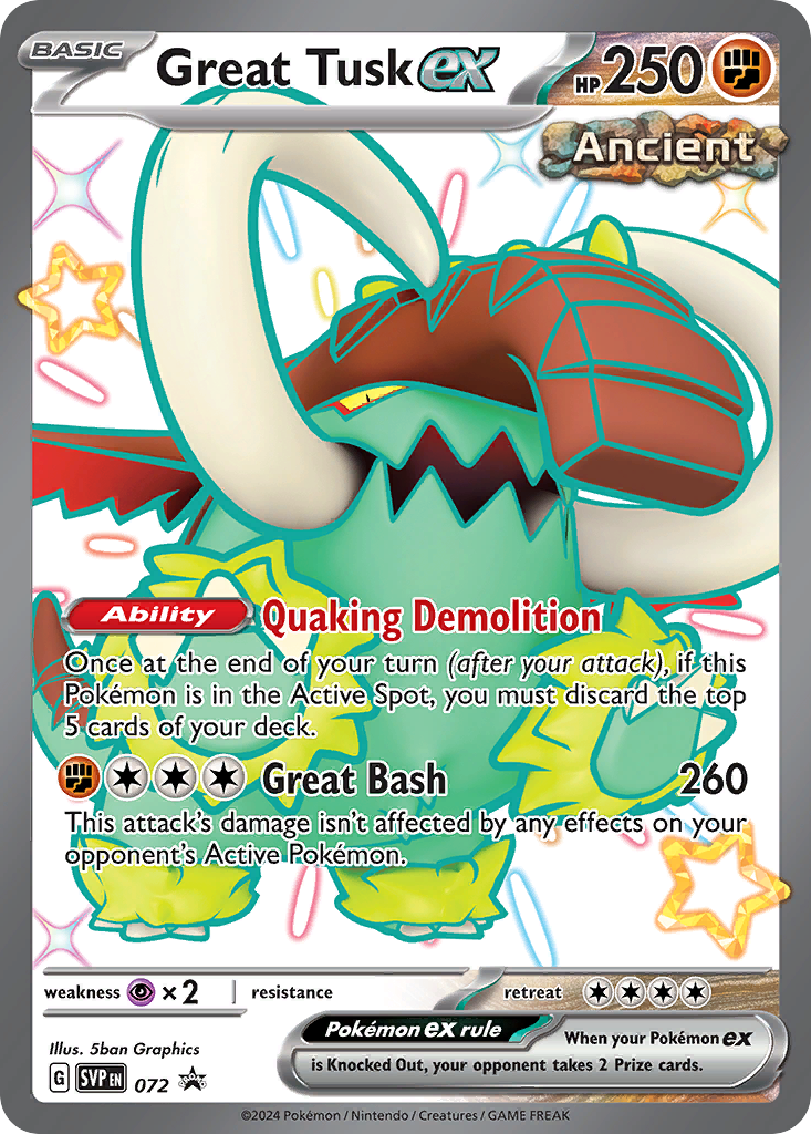 Great Tusk ex - 72 (Foil) Near Mint_Foil