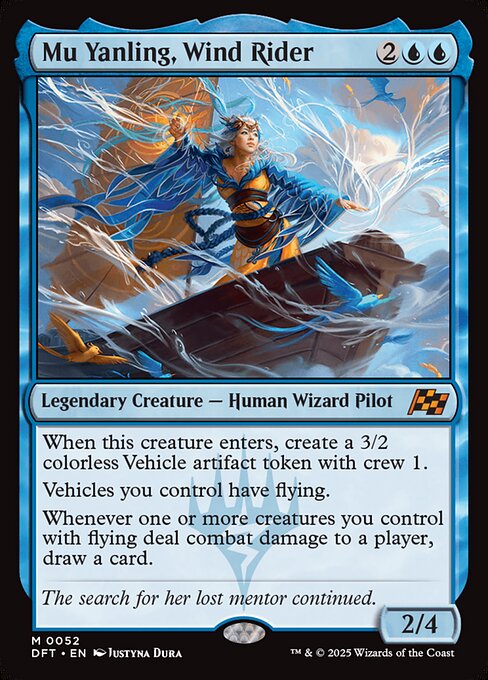 Mu Yanling, Wind Rider - 52 (Normal) Near Mint_Non-Foil