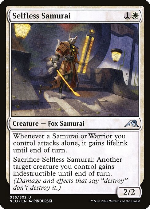 Selfless Samurai NEO #35 Non-Foil