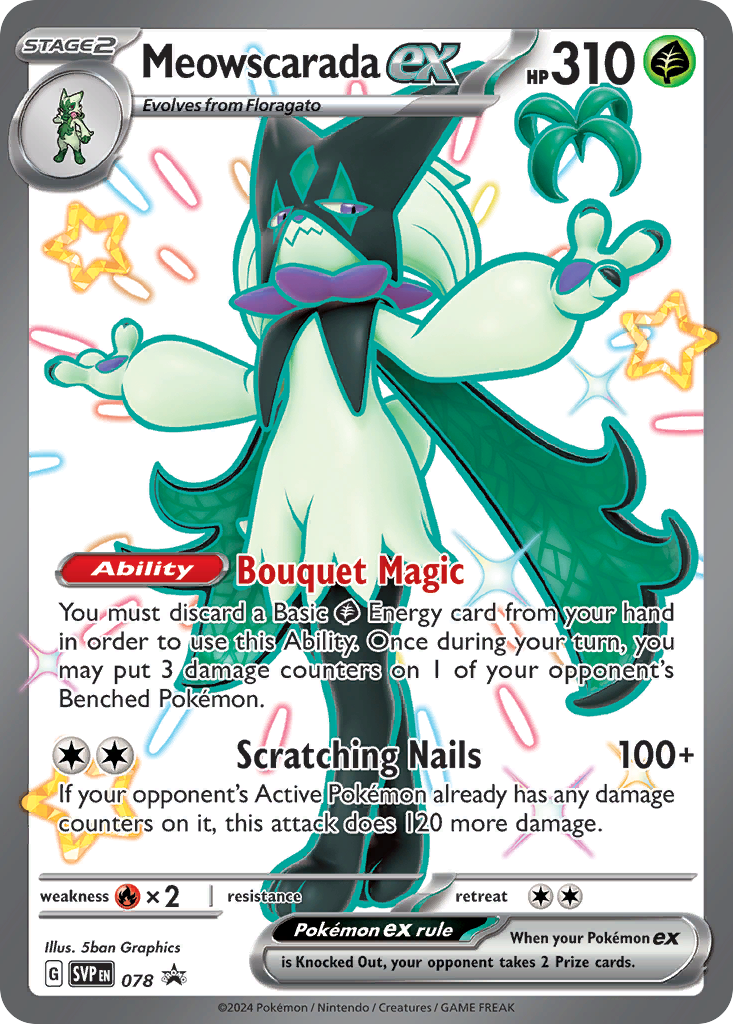 Meowscarada ex - 78 (Foil) Near Mint_Foil