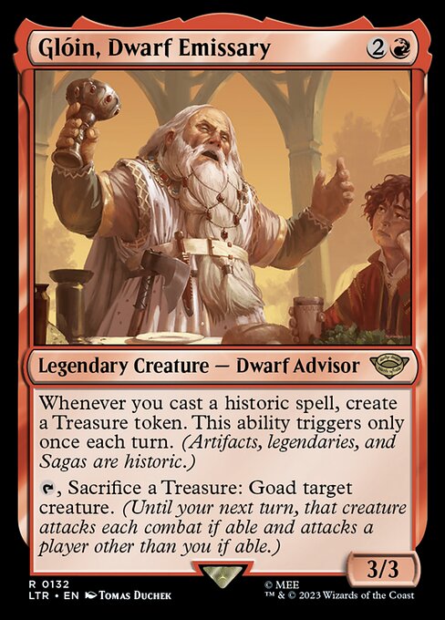 Glóin, Dwarf Emissary - 132 (Normal) Near Mint_Non-Foil