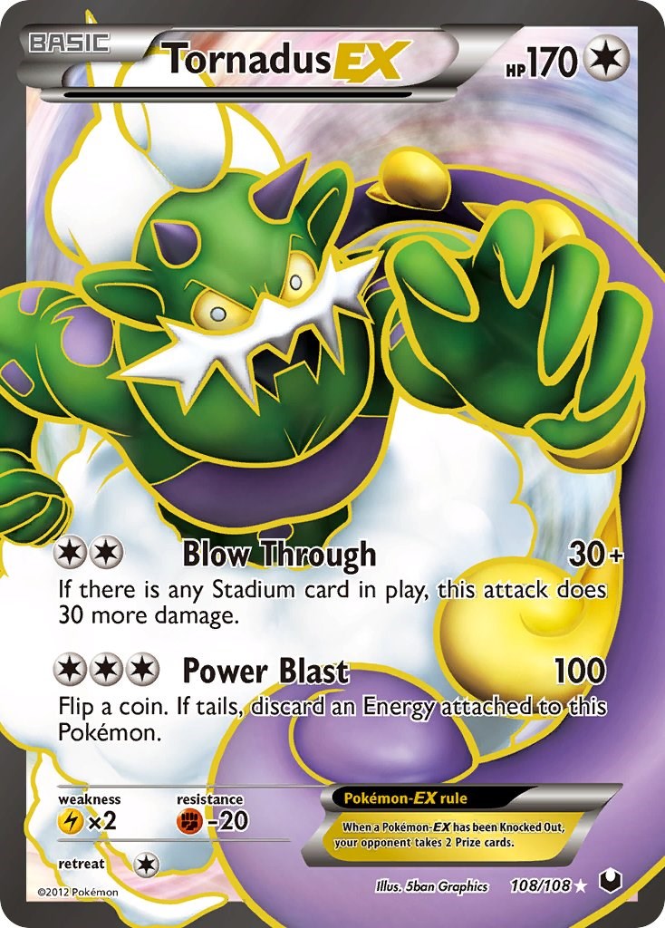 Tornadus EX (108 Full Art) - 108/108 (Holo)