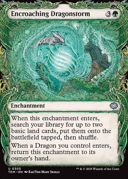 Encroaching Dragonstorm - 305 (Foil) Near Mint_Foil