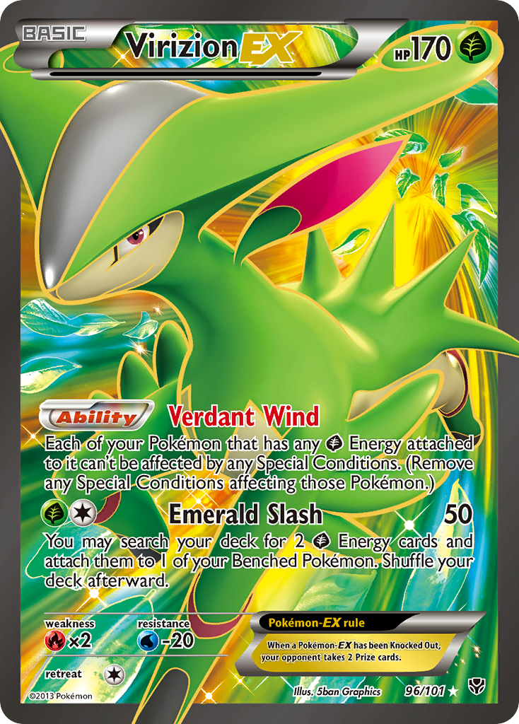 Virizion EX (Full Art) - 96 (Foil) Near Mint_Foil
