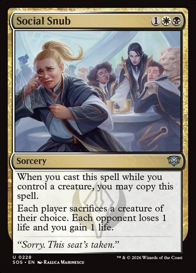 Social Snub - 228 (Foil)