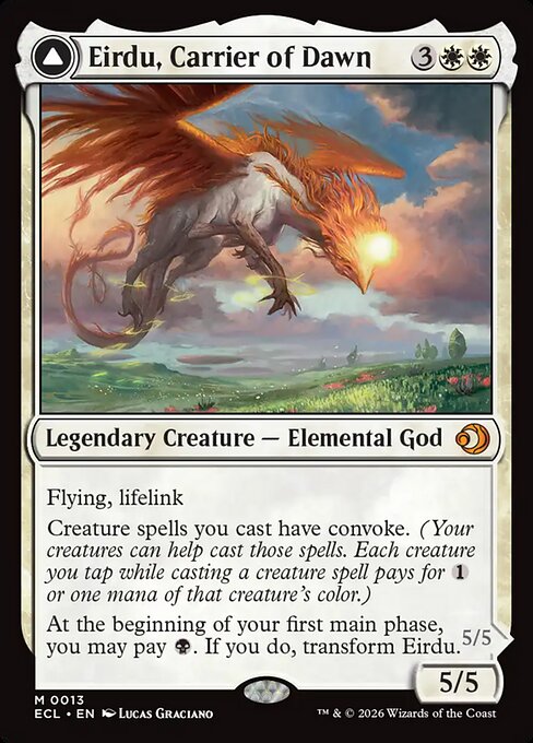 Eirdu, Carrier of Dawn // Isilu, Carrier of Twilight ECL #13 Foil