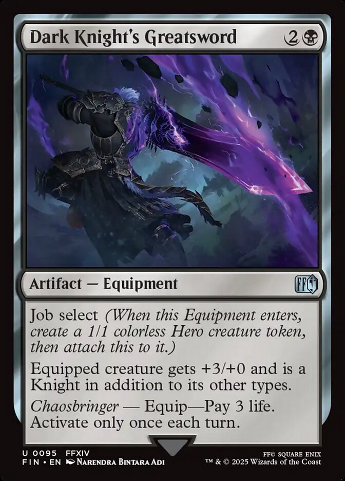 Dark Knight's Greatsword - 95 (Foil) (JP)