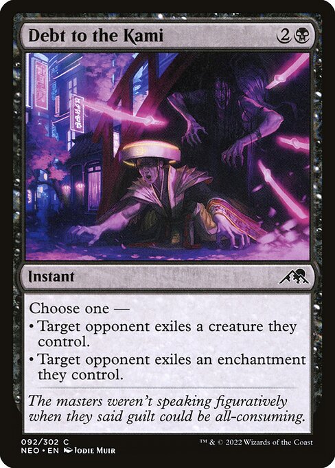 Debt to the Kami NEO #92 Non-Foil