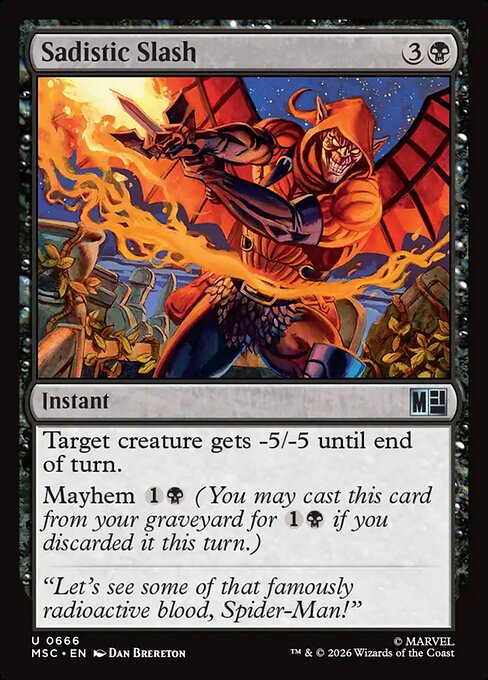 Sadistic Slash - 666 (Foil)
