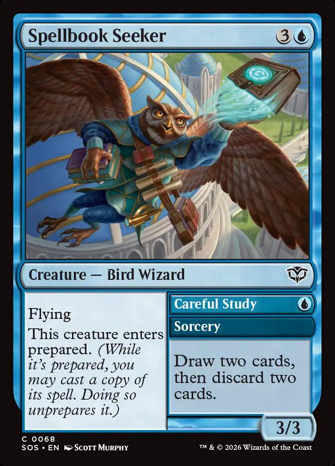 Spellbook Seeker // Careful Study - 68 (Foil)