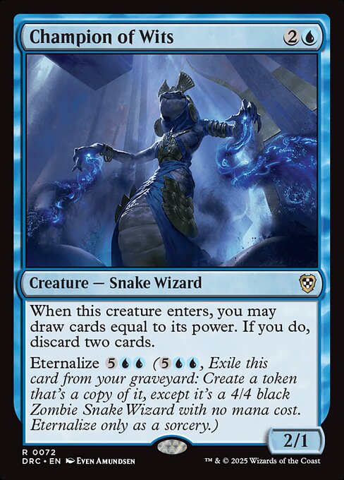 Champion of Wits DRC #72 Non-Foil