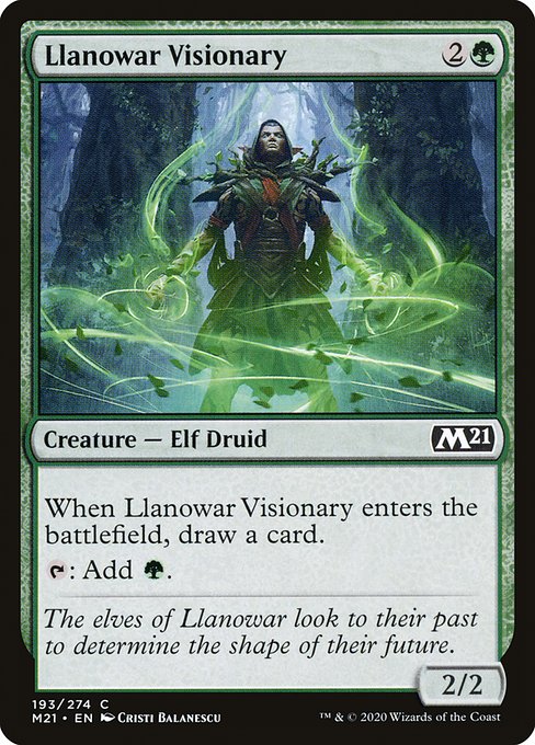 Llanowar Visionary - 193 (Foil) Near Mint_Foil
