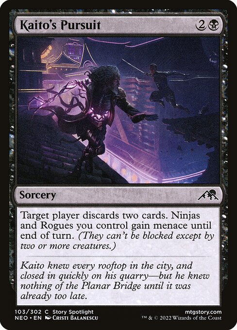 Kaito's Pursuit NEO #103 Non-Foil