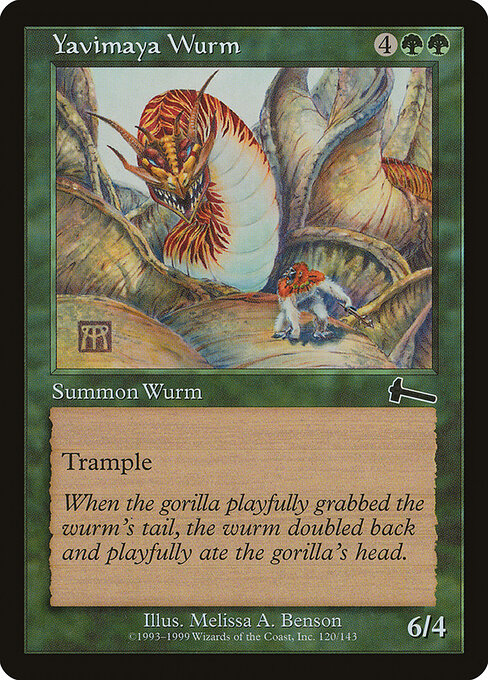 Yavimaya Wurm ULG #120 Non-Foil
