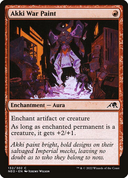 Akki War Paint NEO #132 Non-Foil