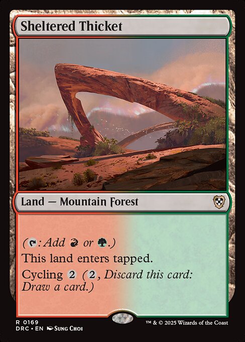 Sheltered Thicket DRC #169 Non-Foil