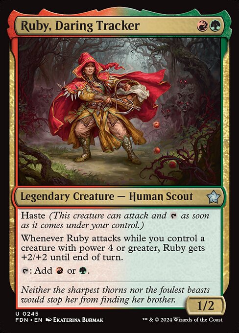 Ruby, Daring Tracker (Non Foil) near_mint