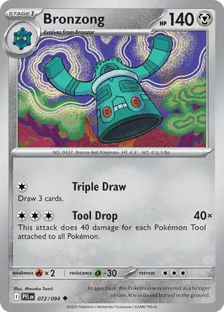 Bronzong - 072/094 (Reverse Holo)