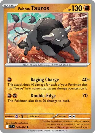 Paldean Tauros - 048/094 (Reverse Holo)