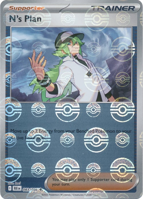 N's Plan (Poke Ball Pattern) - 083/086 (Holo)